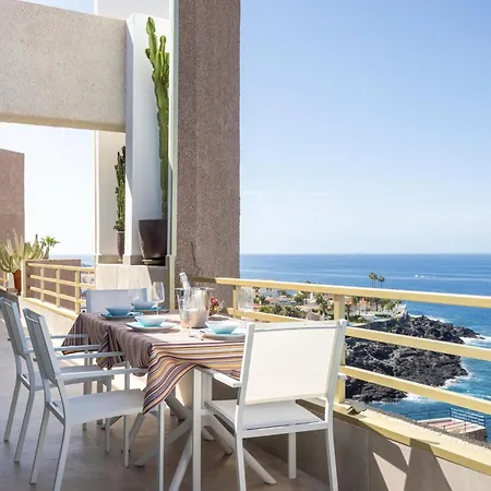 アパート Lujoso Frente Al Mar Con Terrazas, Aire Acondicionado Y Wi-fi En Tenerife - Es-279-8 サンティアゴ・デル・テイデ