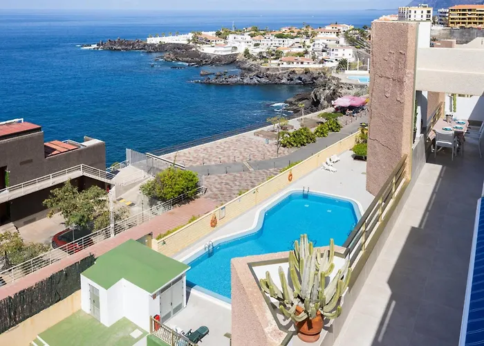 דירה Lujoso Frente Al Mar Con Terrazas, Aire Acondicionado Y Wi-fi En Tenerife - Es-279-8 *