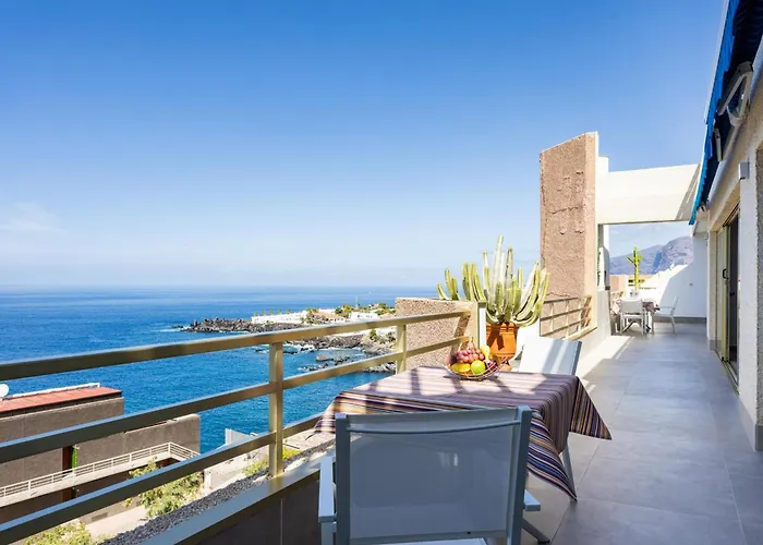 Lujoso Frente Al Mar Con Terrazas, Aire Acondicionado Y Wi-fi En Tenerife - Es-279-8 * Santiago del Teide