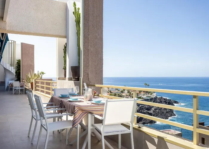 Apartmán Lujoso Frente Al Mar Con Terrazas, Aire Acondicionado Y Wi-fi En Tenerife - Es-279-8 Santiago del Teide