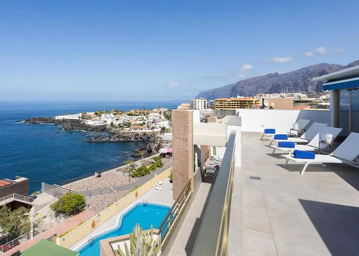 Lujoso Frente Al Mar Con Terrazas, Aire Acondicionado Y Wi-fi En Tenerife - Es-279-8 Santiago del Teide