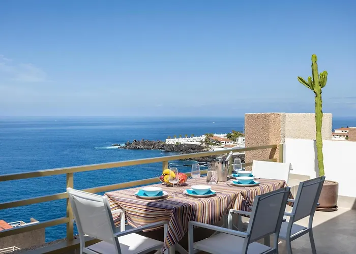 Lujoso Frente Al Mar Con Terrazas, Aire Acondicionado Y Wi-fi En Tenerife - Es-279-8 * Santiago Del Teide